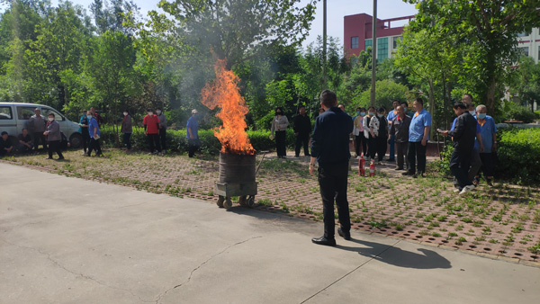 Fire Safety Training and on-site Practical Exercises Were Held In Front of Our Office Building